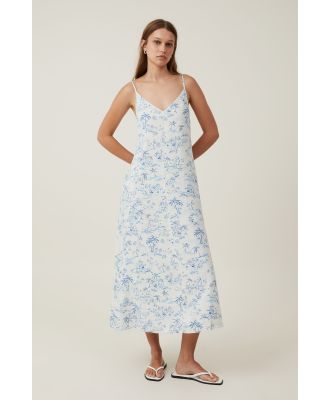 Cotton On Women - Haven V Neck Maxi Dress - Tropical print blue