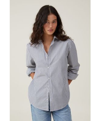 Cotton On Women - Heritage Shirt - Gigi stripe winter night