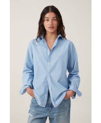 Cotton On Women - Heritage Shirt - Peggy stripe blue