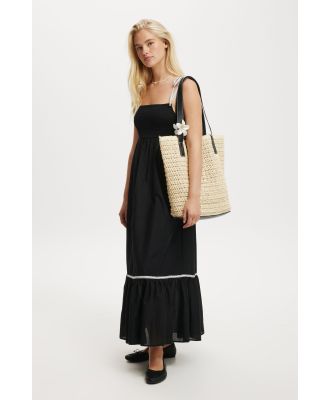 Cotton On Women - Karli Contrast Trim Maxi Dress - Black