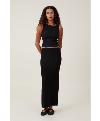 Cotton On Women - Knit Maxi Skirt - Black