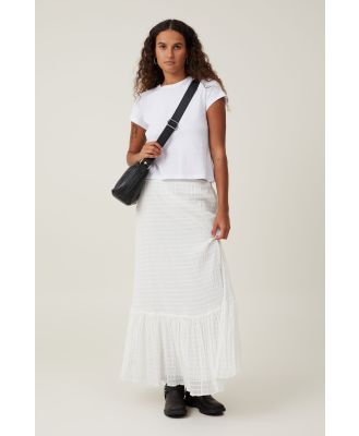 Cotton On Women - Lennie Tiered Maxi Skirt - White