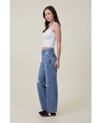 Cotton On Women - Loose Straight Jean - Surfers blue rip
