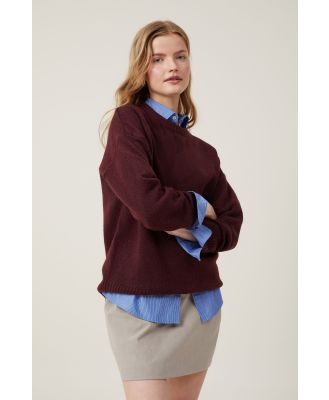 Cotton On Women - Luxe Pullover - Deep berry