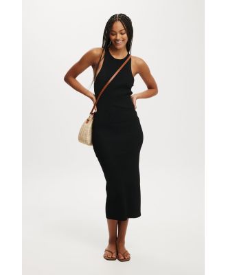 Cotton On Women - Nala Knit Midi Dress - Black