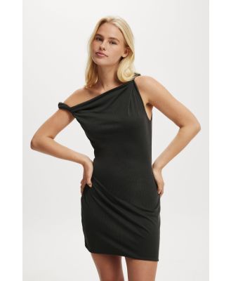 Cotton On Women - Phoebe Twist Shoulder Mini Dress - Black