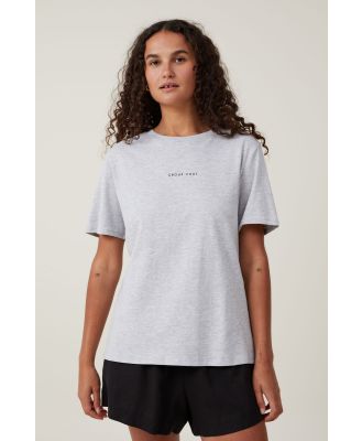 Cotton On Women - Regular Fit Graphic Tee - Group chat/grey marle