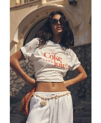 Cotton On Women - Regular Raglan Graphic Tee - Lcn cok coca cola avec coke/vintage white