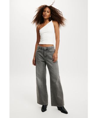 Cotton On Women - Relaxed Wide Jean - Shadow grey