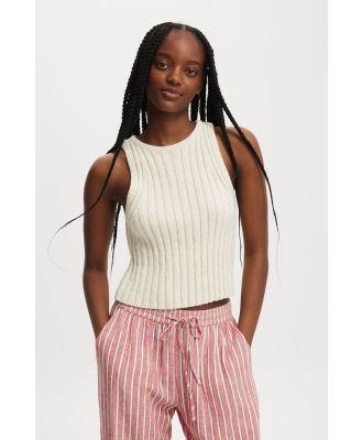 Cotton On Women - Rib Knit Tank - Porcelain