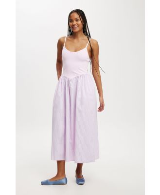 Cotton On Women - Romee Maxi Dress - Pink/blue stripe