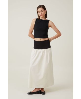 Cotton On Women - Romee Maxi Skirt - Black/buttermilk
