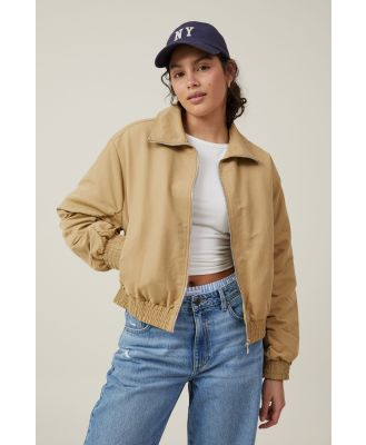 Cotton On Women - Scout Collared Bomber Jacket - Sandstone