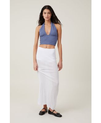 Cotton On Women - Sheer Knit Maxi Skirt - White