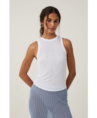 Cotton On Women - Sheer Knit Tank - White