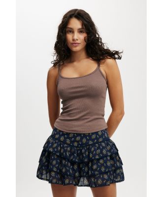 Cotton On Women - Stella Tiered Mini Skirt - Stella paisley winter night