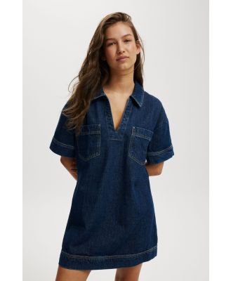 Cotton On Women - Tia Denim Dress - Nordic blue