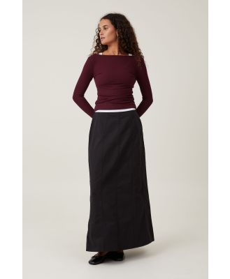 Cotton On Women - Zimi Panel Maxi Skirt - Black