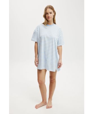 Body - 90S Jersey T-Shirt Nightie - Windsurfer blue/maddy stripe