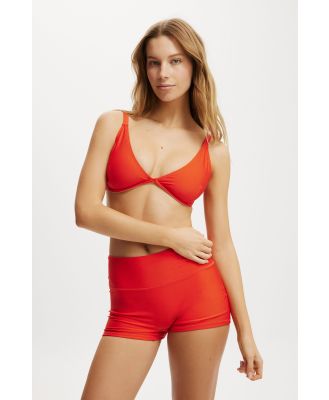 Body - Balconette Bra D+ Bikini Top - Mandarin red shimmer