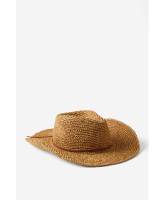 Body - Body Western Hat - Brown/ braided cord