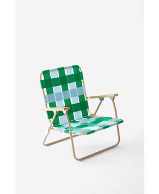 Body - Bondi Beach Chair - Deep green/ pale blue