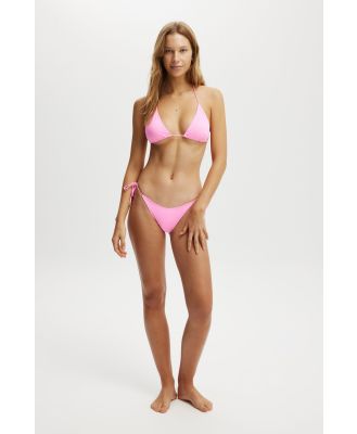 Body - Fixed Tie Side Cheeky Bikini Bottom - Pink sorbet