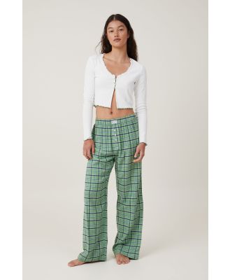 Body - Flannel Boyfriend Boxer Pant Personalised - Green check