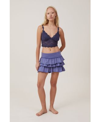 Body - Fleece Rara Skirt - Washed blueberry dream