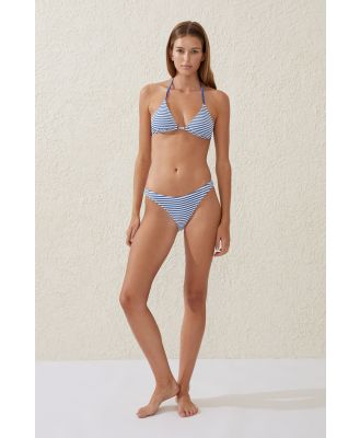 Body - Full Bikini Bottom - Spring blue crinkle stripe