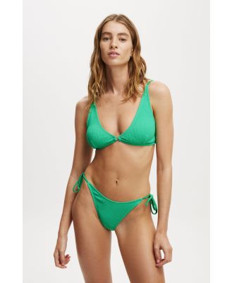 Body - High Apex Bikini Top - Mineral green crinkle