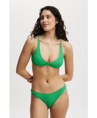 Body - High Apex Bikini Top - Palm leaf crinkle