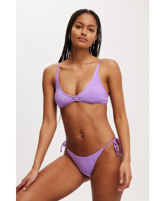 Body - High Apex Bikini Top - Purple metallic