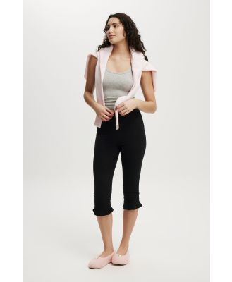 Body - Jersey Sleep Capris - Black