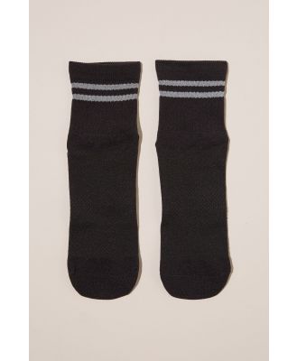 Body - Performance Mid Crew Running Sock - Black