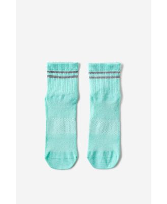 Body - Performance Mid Crew Running Sock - Ice green marle