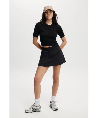 Body - Pleated Ace Skirt - Black