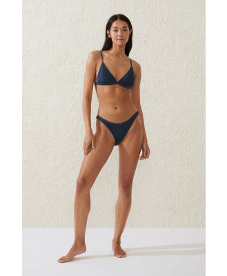 Body - Refined High Side Brazilian Bikini Bottom - Tidal navy/black crinkle