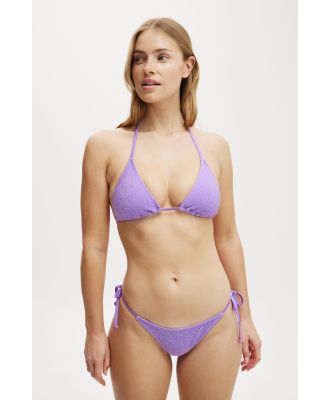 Body - Slider Triangle Bikini Top - Purple metallic