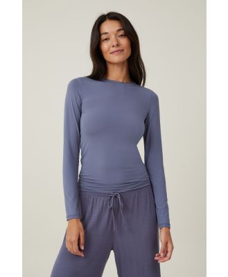 Body - Soft Lounge Long Sleeve Crew Neck Top - Infinity blue