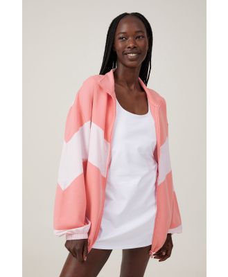 Body - Spliced Fleece Zip Through - Petal pink/cherry dream