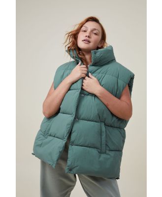 Body - The Recycled Mother Puffer Vest 2.0 - Sage leaf