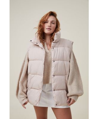 Body - The Recycled Mother Puffer Vest 2.0 - Sesame