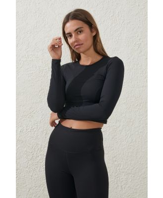 Body - Ultra Soft Fitted Long Sleeve Top - Black