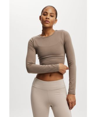 Body - Ultra Soft Fitted Long Sleeve Top - Dusky green