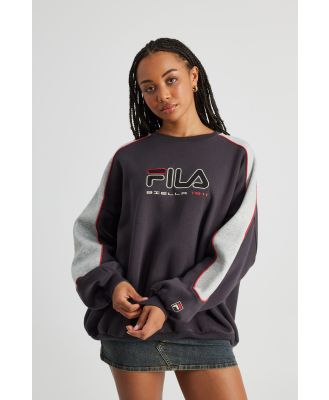 Factorie - Fila Lcn Original Crew Sweater - Grey marle/phantom fila