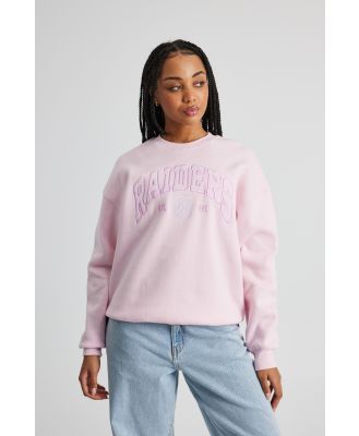 Factorie - Lcn Nfl Classic Crew Neck Sweater - Lcn nfl parfait pink/raiders