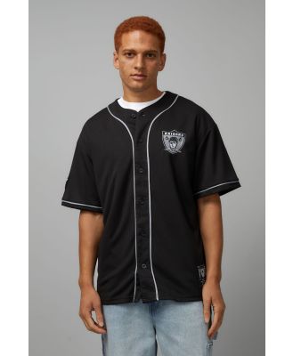 Factorie - Nfl Baseball Shirt - Lcn nfl black/raiders script