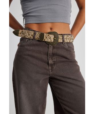 Factorie - Western Multi Stud Belt - Tan