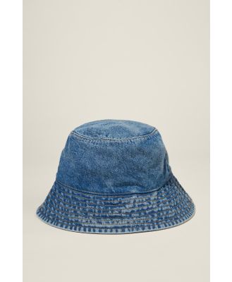 Rubi - Bianca Bucket Hat - Washed denim/surfers blue